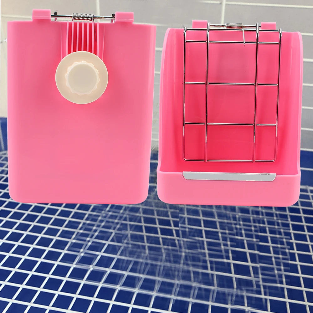 Feder-Heuraufe / Gras-Rack für Kaninchen & Meerschweinchen - Animalivo