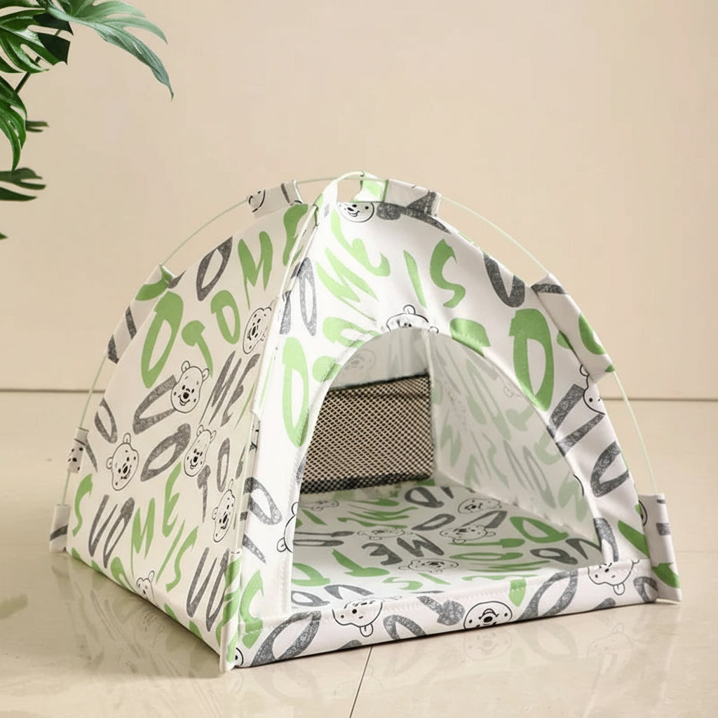 Haustier-Zeltbett mit abnehmbarem Kissen - Animalivo