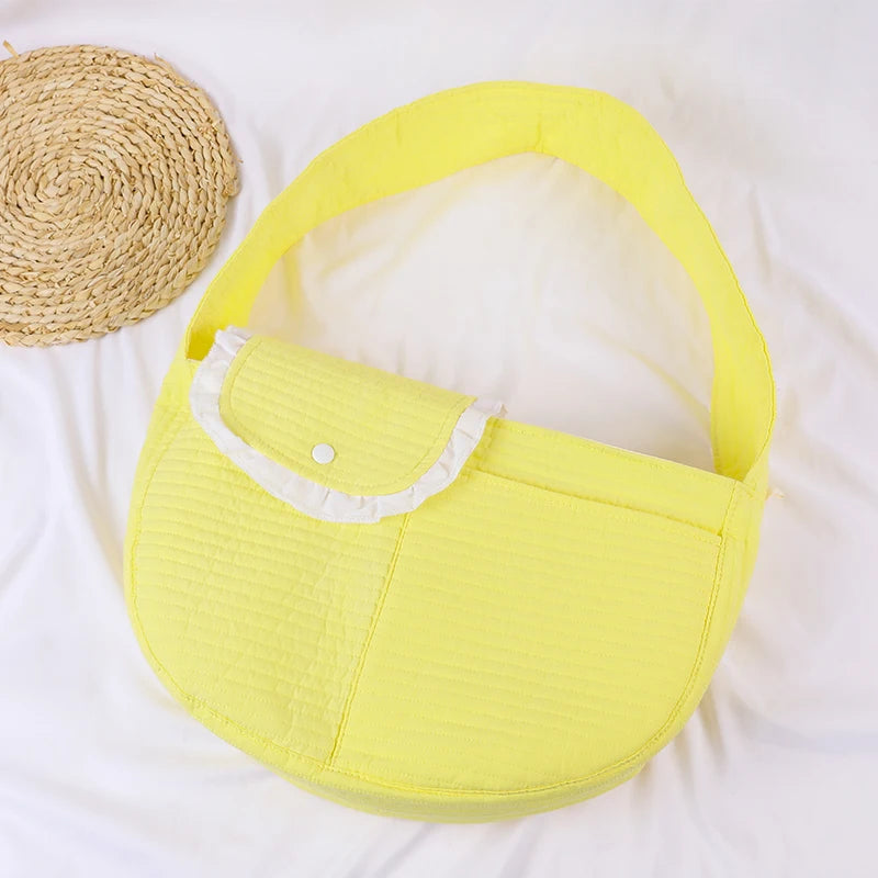 Handgemachte Hundetasche: Atmungsaktive Leinwand-Sling für Kätzchen und kleine Hunde - Animalivo