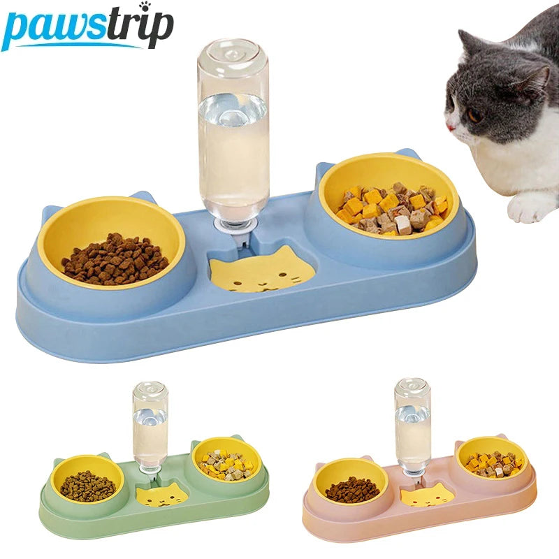 Erhöhte 3-in-1 Futterstation für Katzen & Hunde - Animalivo