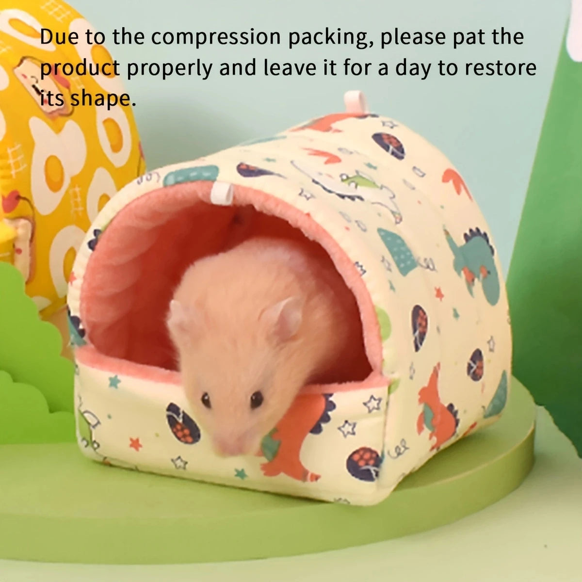 Warmes Plüsch-Nest (Samt/Baumwolle) für Hamster & Vögel - Animalivo