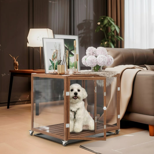 Innovativer Hundekäfig von Bingopaw – Gehärtetes Glas & Aluminiumrahmen - Animalivo