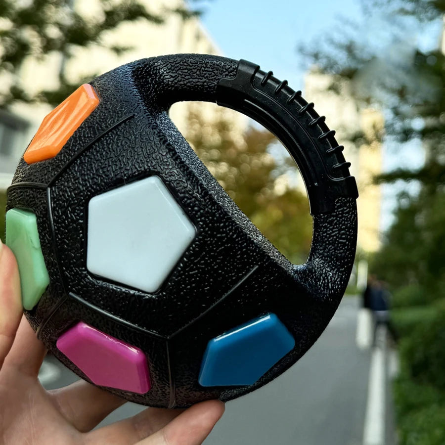 Hunde-Fußball mit Griff: Quietschendes, schwimmendes Seilspielzeug für alle Rassen - Animalivo