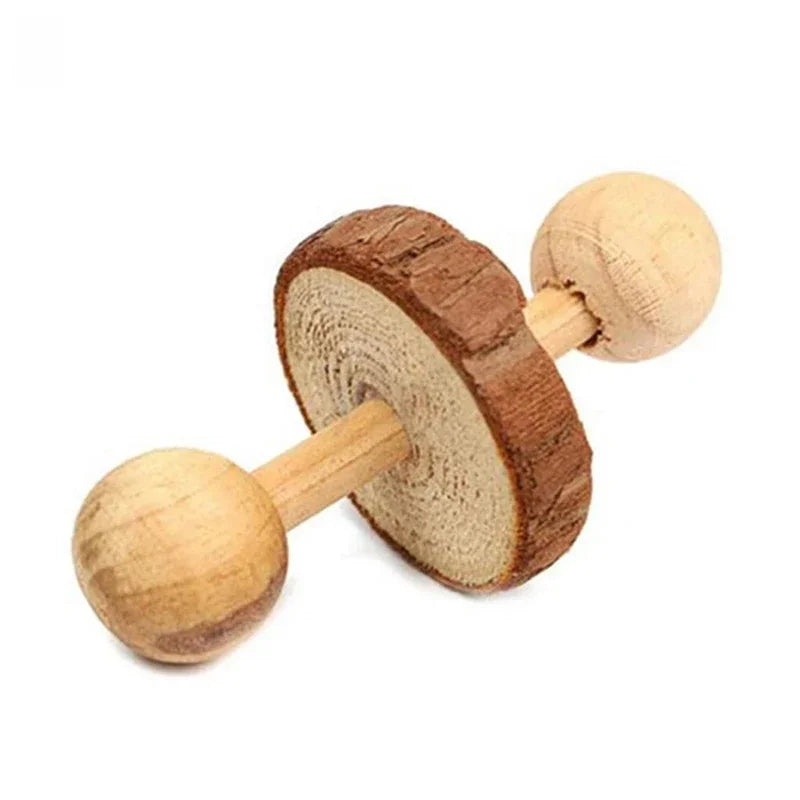 Holz-Spielzeug-Set für Kaninchen & Nager (Kiefer) - Animalivo