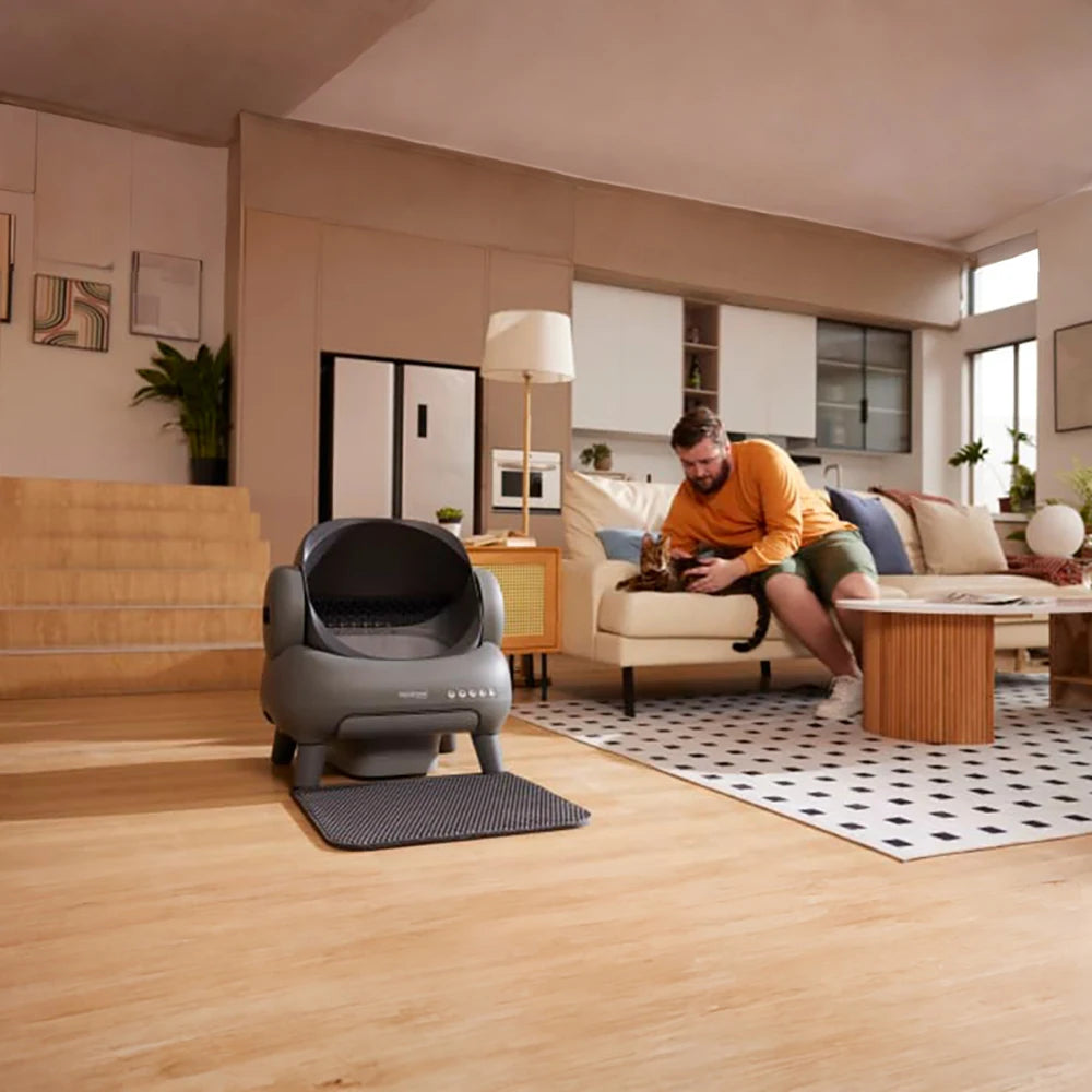 Neakasa M1 Neabot Offene selbstreinigende automatische Katzentoilette, geruchsfrei, selbstverteidiger Katzensandkasten, intelligente Haustiertoilette für Katzen