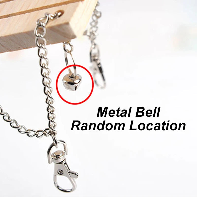 Hängendes Holz-Spielzeug-Set für Hamster & Papageien - Animalivo