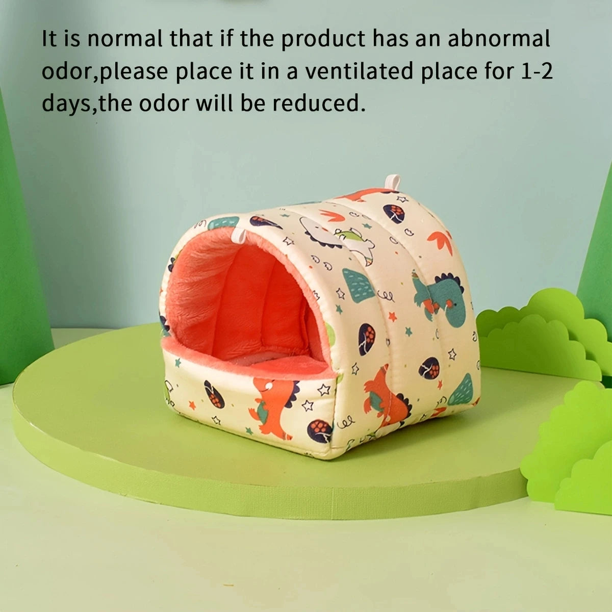 Warmes Plüsch-Nest (Samt/Baumwolle) für Hamster & Vögel - Animalivo