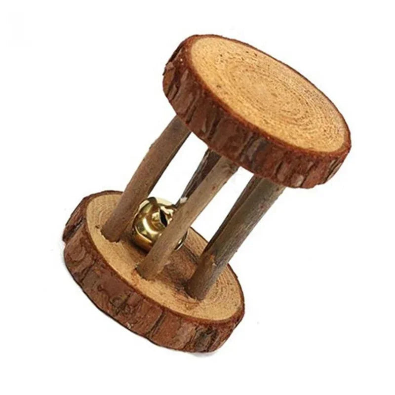 Holz-Spielzeug-Set für Kaninchen & Nager (Kiefer) - Animalivo