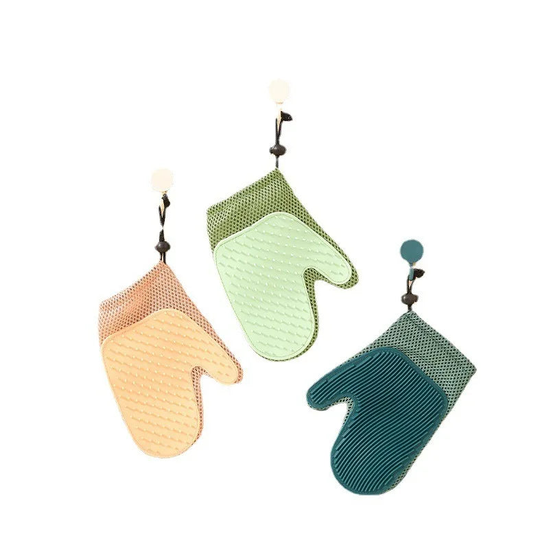 Hunde-Salon-Handschuh: Doppelseitiger Haarentferner, Massagegerät & stressfreie Pflege - Animalivo