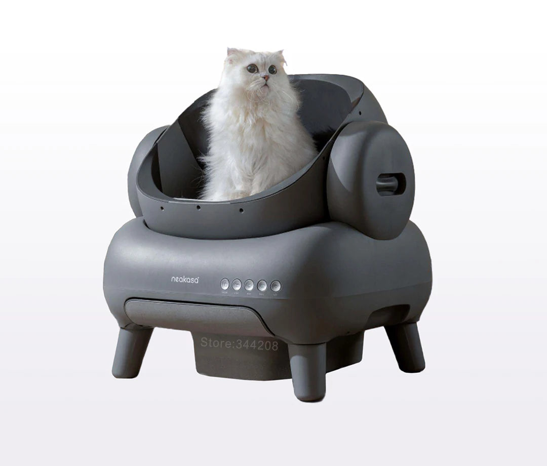 Neakasa M1 Neabot Offene selbstreinigende automatische Katzentoilette, geruchsfrei, selbstverteidiger Katzensandkasten, intelligente Haustiertoilette für Katzen