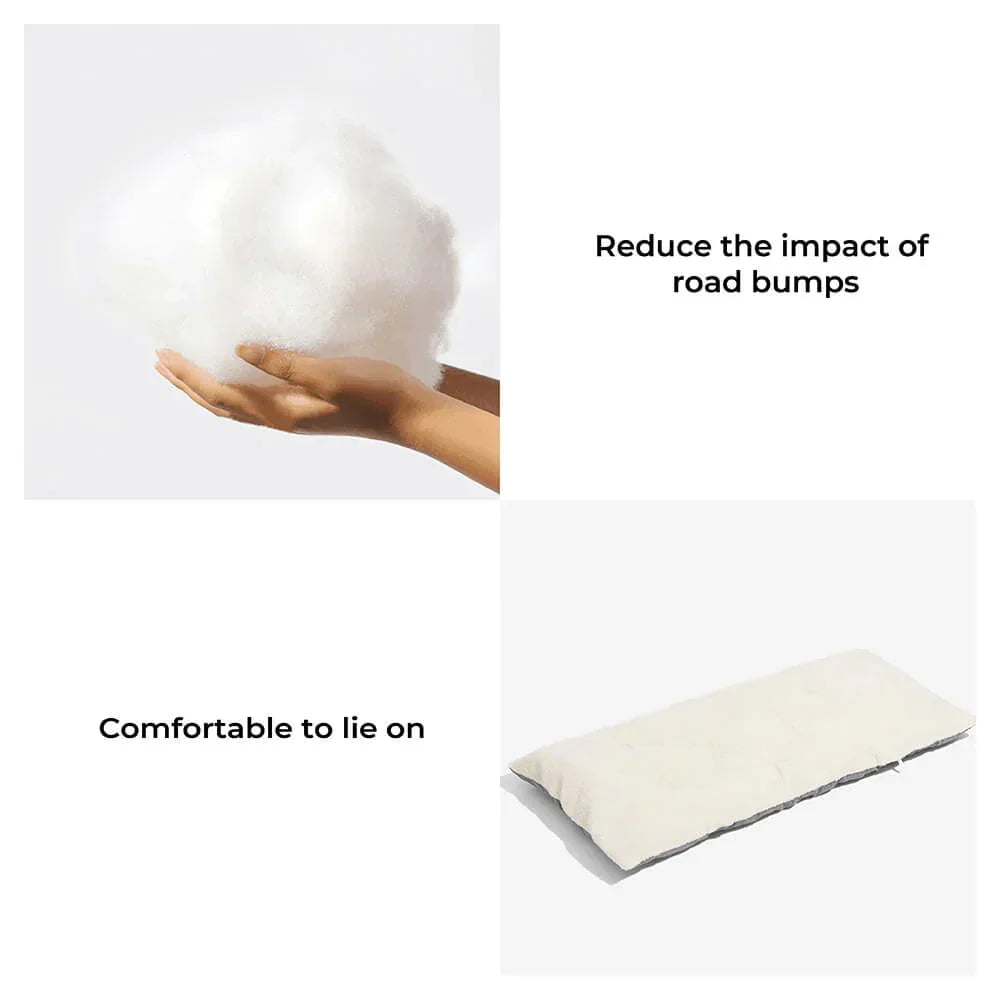 Hunde-Autositzbezug: Große Hängematte aus verdickter Baumwolle für sichere Reisen - Animalivo