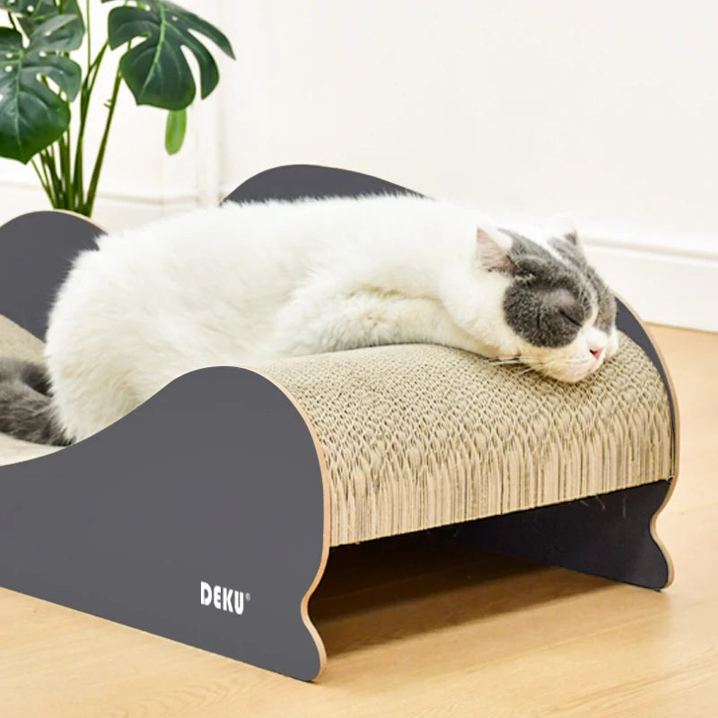 Große Katzenkratz-Couch aus Pappe