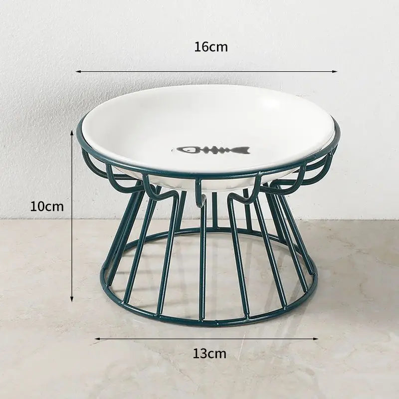 Erhöhter Keramik-Futternapf für Katzen & Hunde - Animalivo