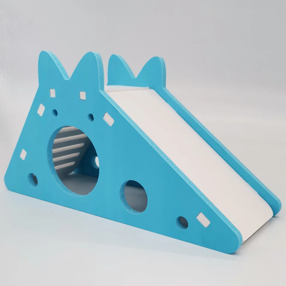 Buntes Hamsterhaus-Spielzeug mit Treppe & Rutsche - Animalivo