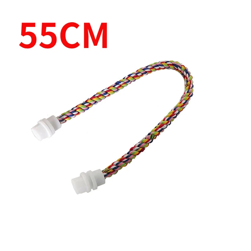 Buntes Baumwollseil-Kletterspielzeug für Papageien - Animalivo