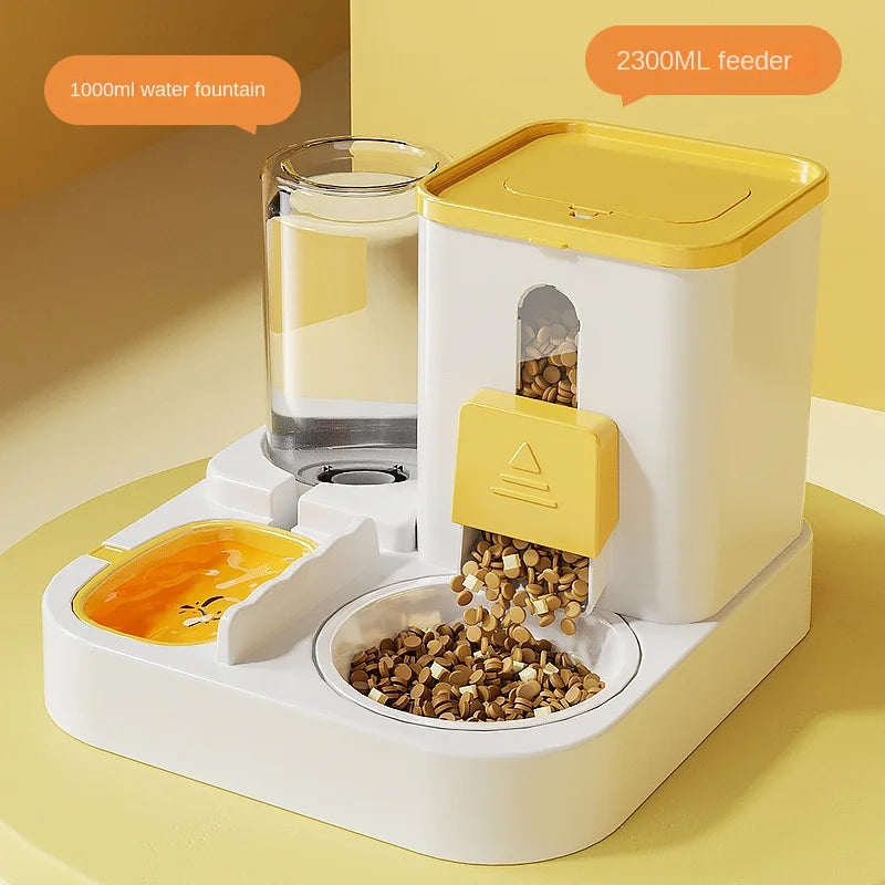 Automatischer 2-in-1 Futterspender & Trinkbrunnen - Animalivo