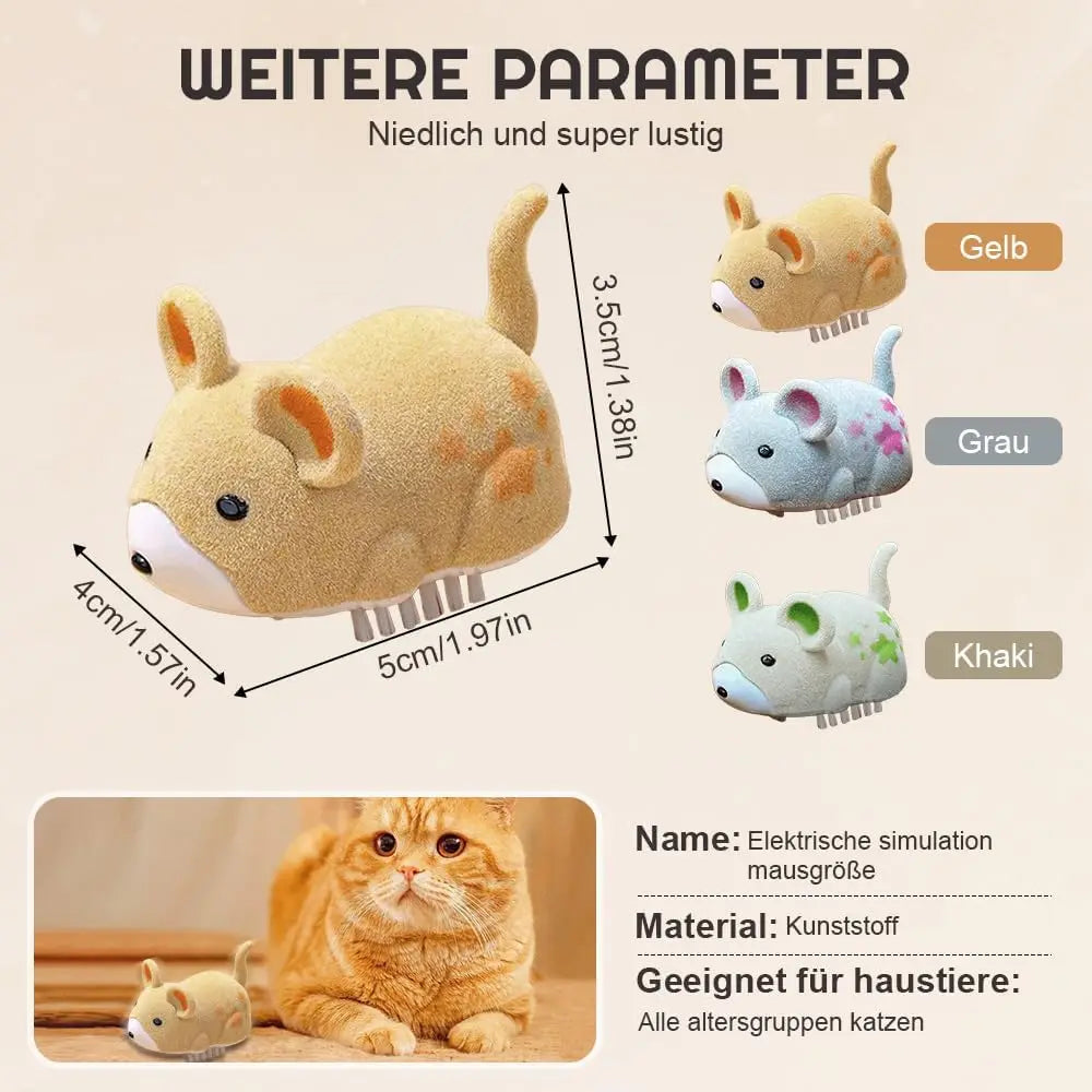 Interaktives Katzenspielzeug – Selbstbewegende Maus - Animalivo