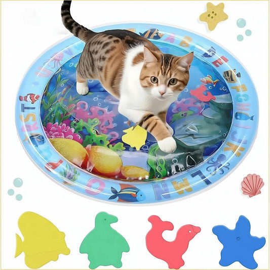 Sensorische Wasser-Spielmatte für Katzen & Hunde (Aufblasbar) - Animalivo
