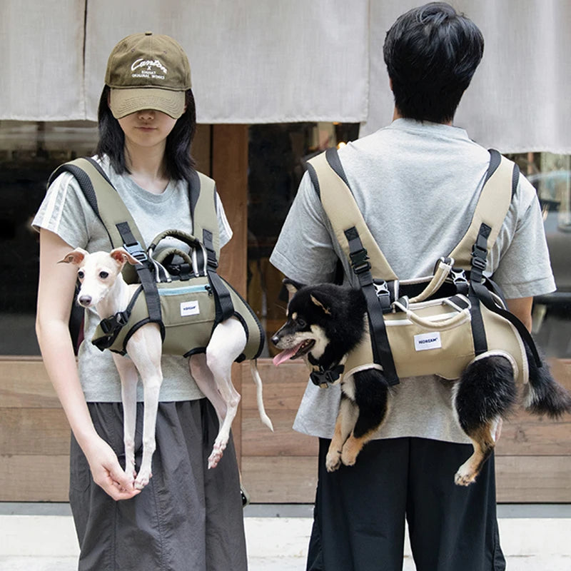 Echtes Leder Hundegeschirr (Genietet) – Langlebige Trainingsweste für Mittelgroße & Große Hunde - Animalivo