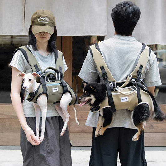 Echtes Leder Hundegeschirr (Genietet) – Langlebige Trainingsweste für Mittelgroße & Große Hunde - Animalivo