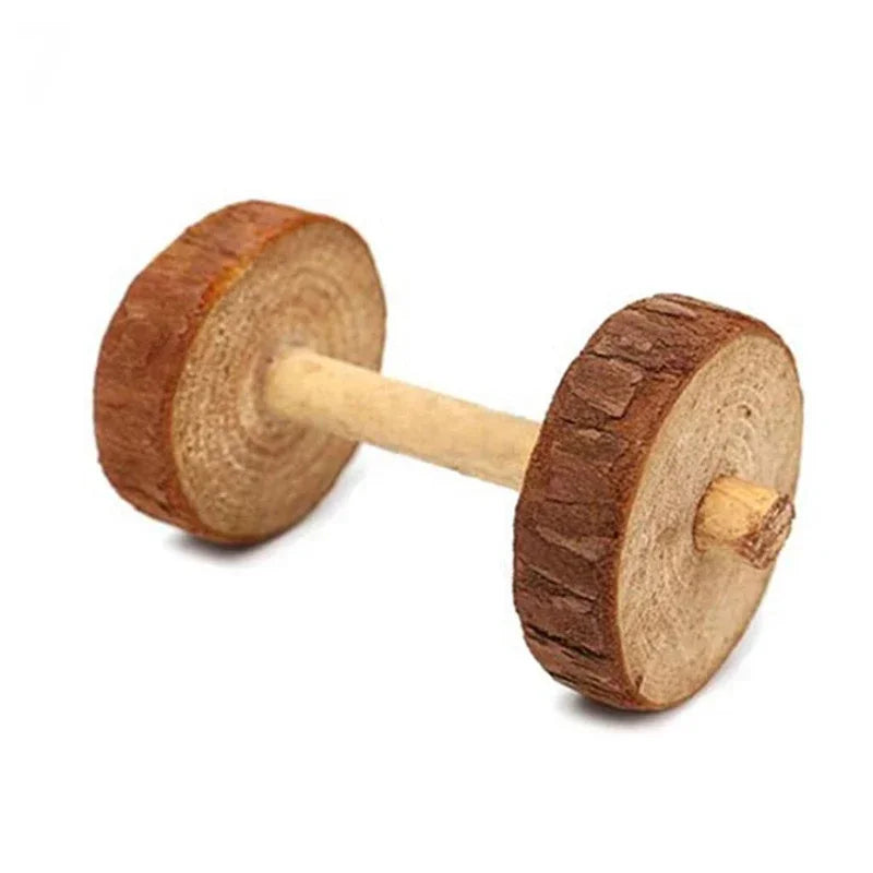 Holz-Spielzeug-Set für Kaninchen & Nager (Kiefer) - Animalivo
