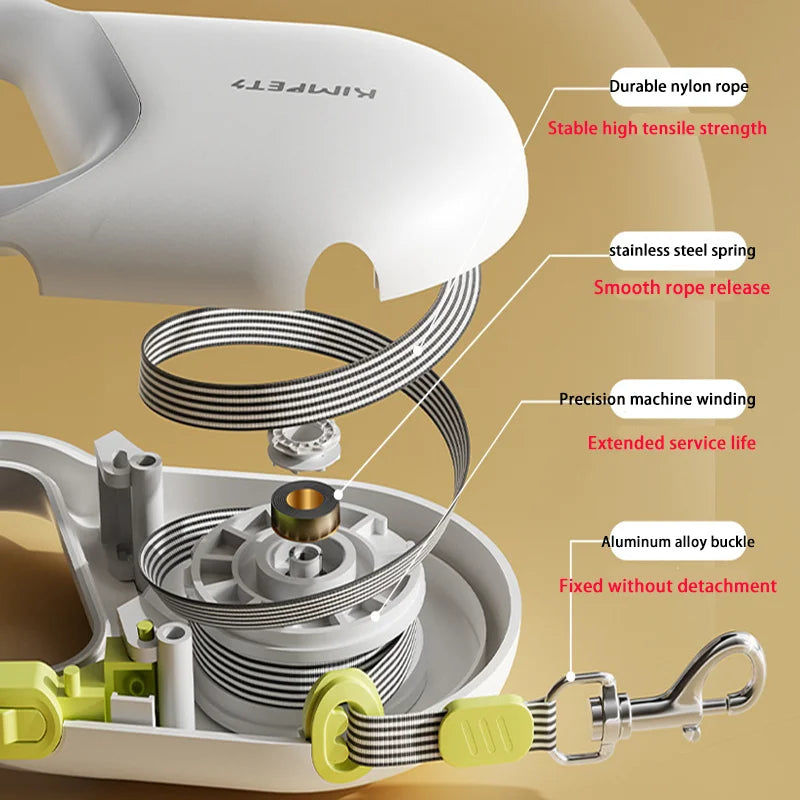 5m Ausziehbare Hundeleine – Reflektierend & Sicher - Animalivo