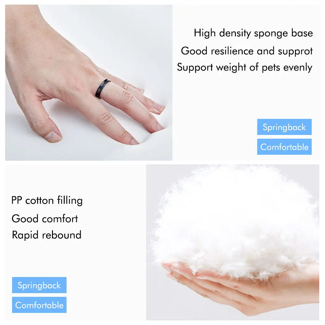 Orthopädische XXL-Hundematratze: Extra großes Schlafkissen mit abnehmbarem Schwammschaum-Bezug - Animalivo