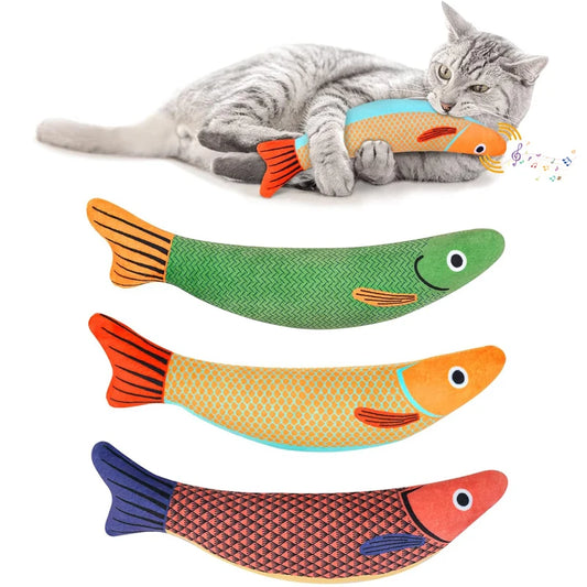 Katzenminze Fisch-Spielzeug (3D Simulation)