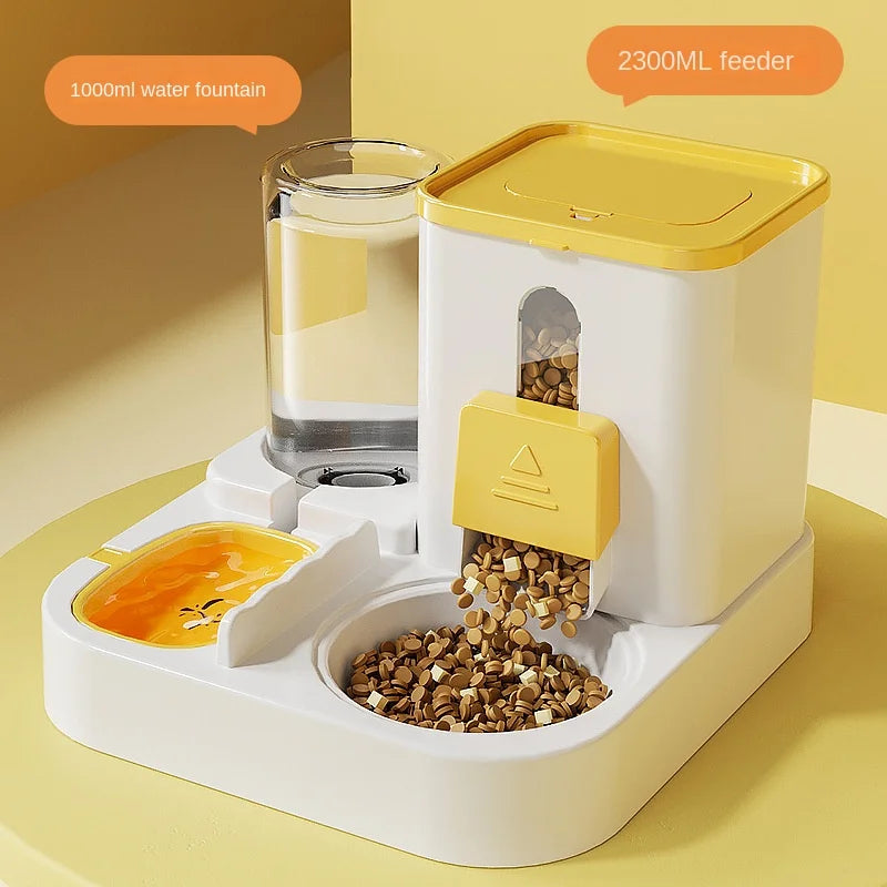 Automatischer 2-in-1 Futterspender & Trinkbrunnen - Animalivo