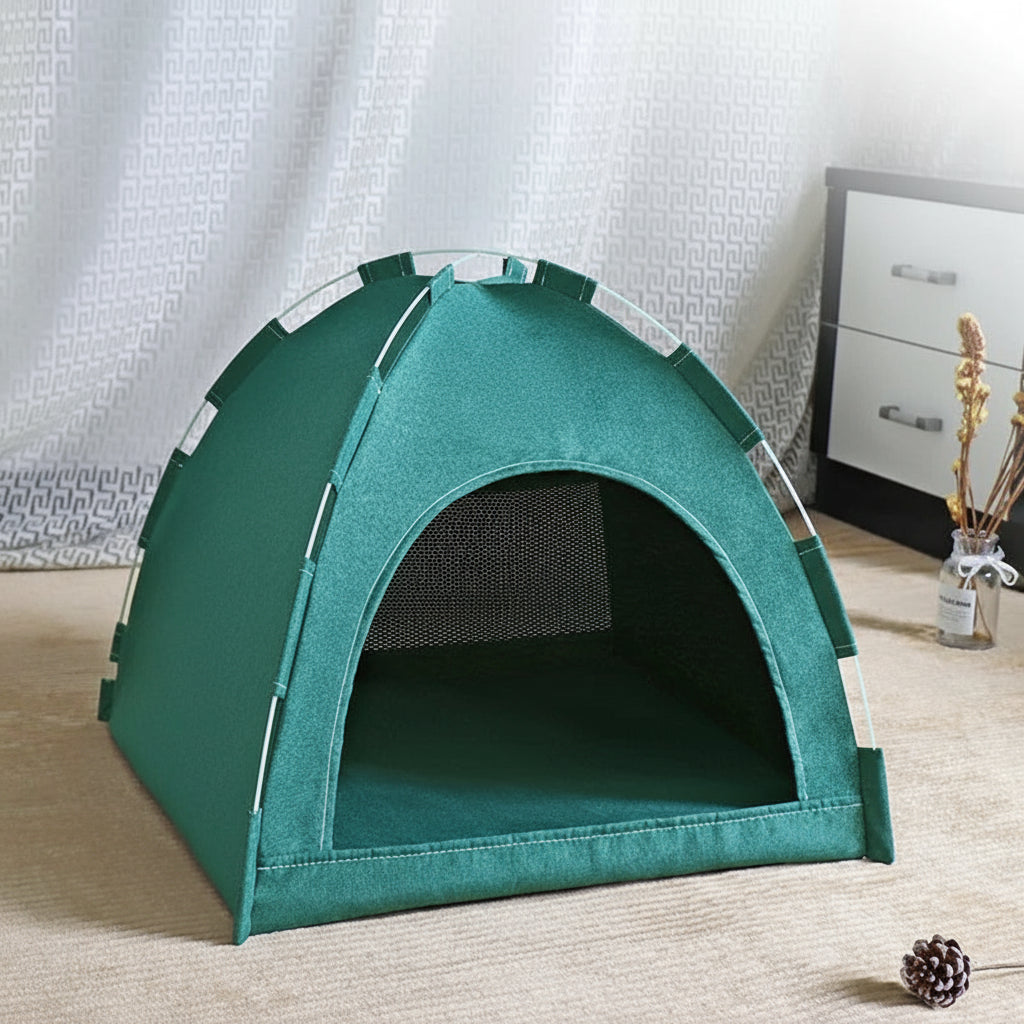 Haustier-Zeltbett mit abnehmbarem Kissen - Animalivo