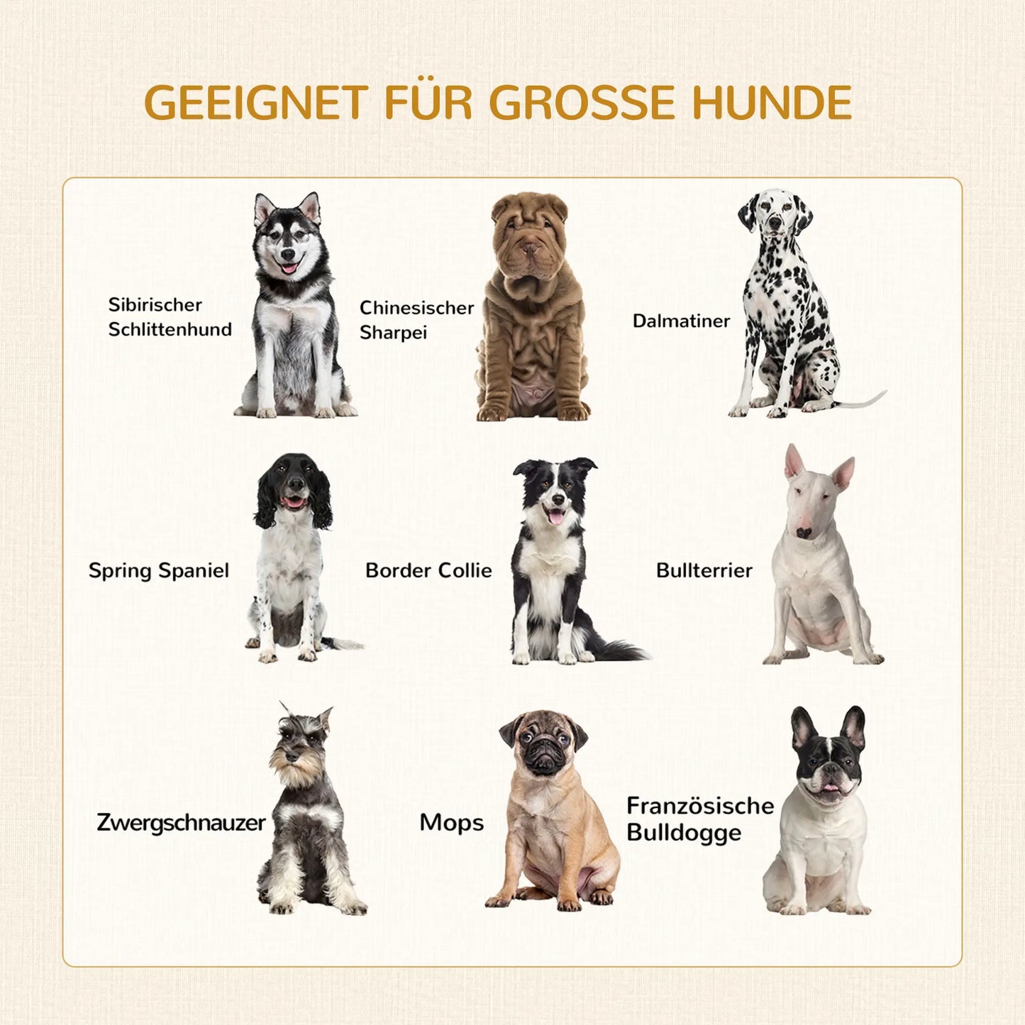 PawHut Hundekäfig Möbel mit 2 Türen waschbaren Kissen moderne Stahl Hundebox für Zuhause Indoor für Hunde bis zu 30 kg Eiche