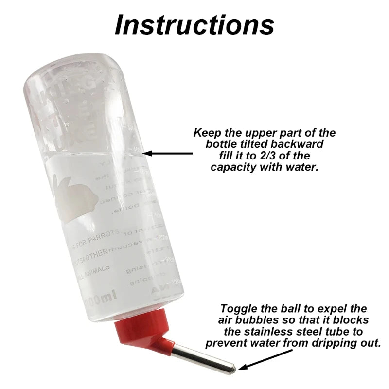 1000ml Trinkflasche für Kaninchen & Nager - Animalivo