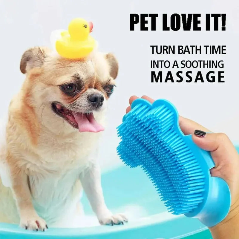 Silikon-Massage-Handschuh: Effektive Fellpflege, Enthaarung & Bad-Bürste für Hunde & Katzen - Animalivo