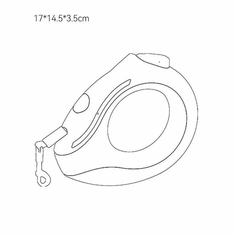 Ausziehbare LED-Haustierleine mit Touch-Dimmung - Animalivo
