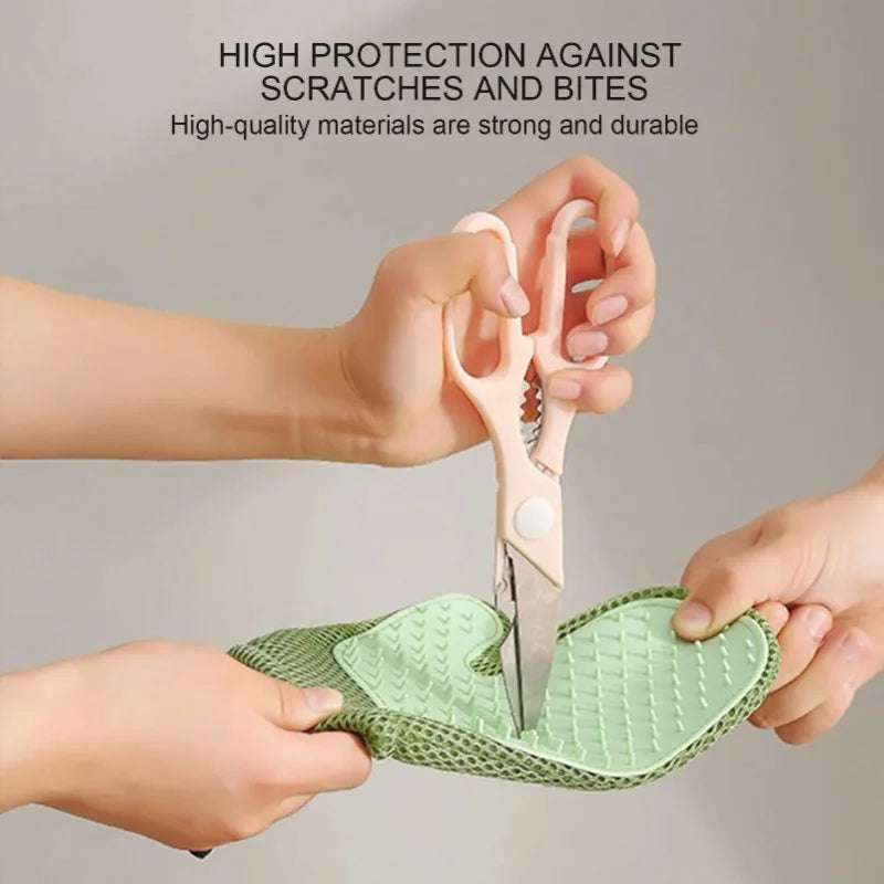 Hunde-Salon-Handschuh: Doppelseitiger Haarentferner, Massagegerät & stressfreie Pflege - Animalivo