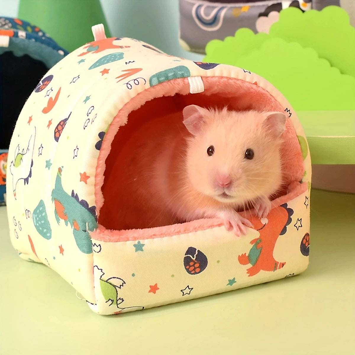 Warmes Plüsch-Nest (Samt/Baumwolle) für Hamster & Vögel - Animalivo
