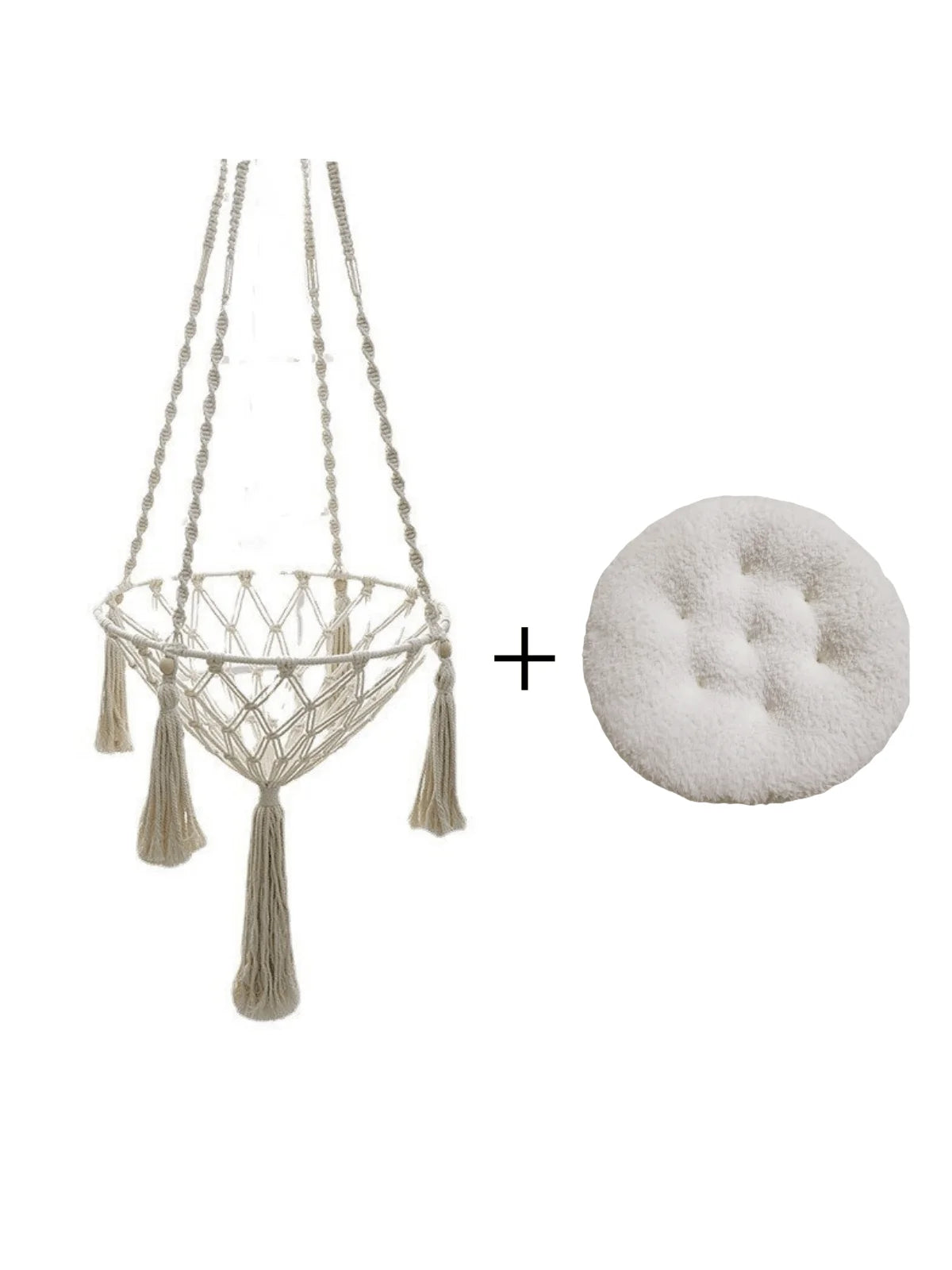 Handgewebte Katzenhängematte aus Baumwollseil - Animalivo