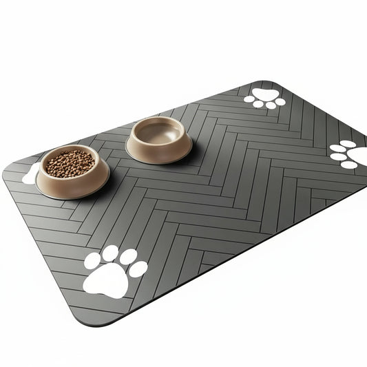 Saugfähige Futtermatte mit wasserdichtem Gummiboden - Animalivo