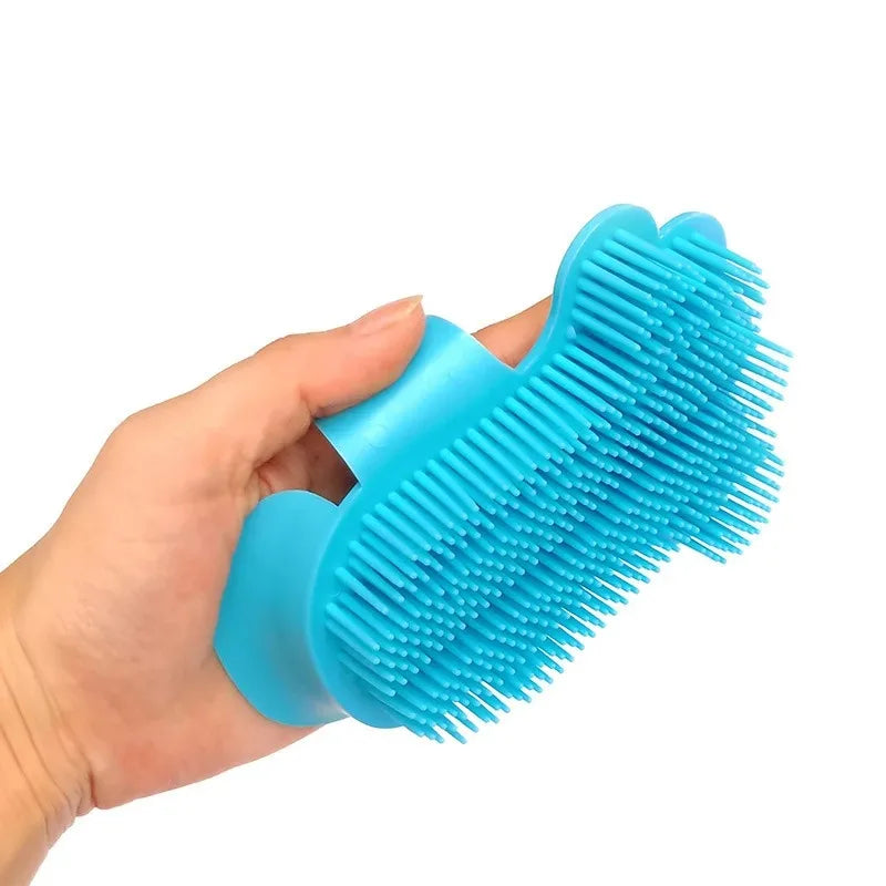 Silikon-Massage-Handschuh: Effektive Fellpflege, Enthaarung & Bad-Bürste für Hunde & Katzen - Animalivo