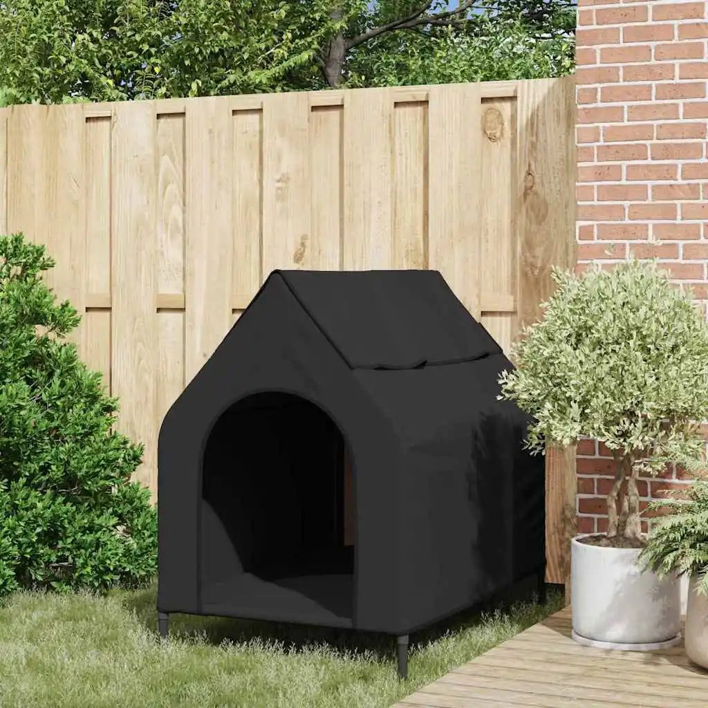 Stabiles Hundehaus (Hellgrau) aus Oxford-Stoff und Stahl – Indoor & Outdoor
