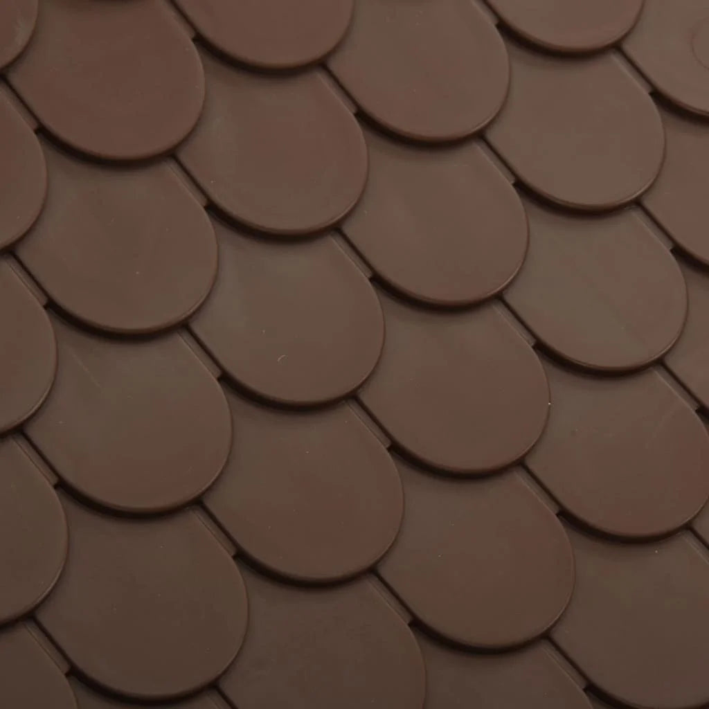 Braunes Hundehaus aus PP (71 x 71,5 x 68 cm) – Wetterfest & Hygienisch - Animalivo