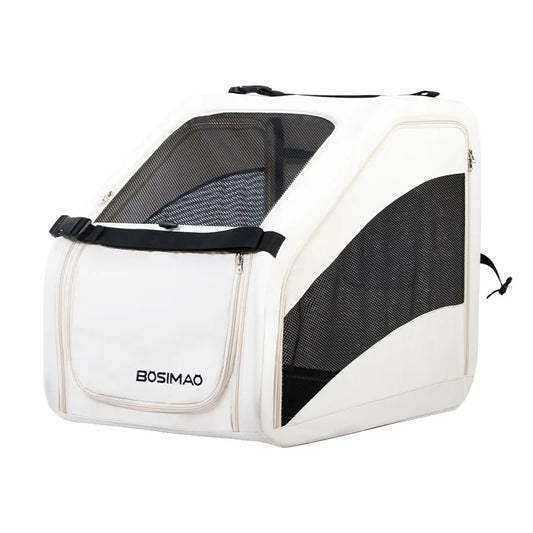 Hunde-Autokäfig: Tragbare, faltbare Transporttasche für Auto & Reise (atmungsaktiv) - Animalivo