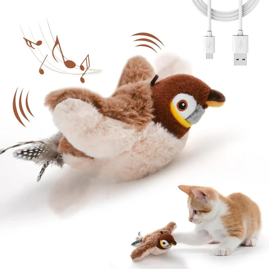 Interaktives Vogel-Katzenspielzeug (Wiederaufladbar)