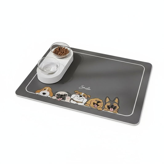 Saugfähige Kieselgur-Futtermatte (Rutschfest & Schnelltrocknend) - Animalivo