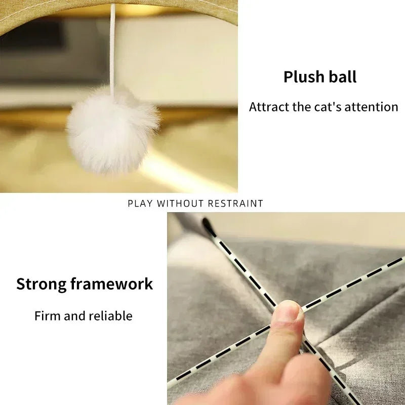 Haustier-Zeltbett mit abnehmbarem Kissen - Animalivo