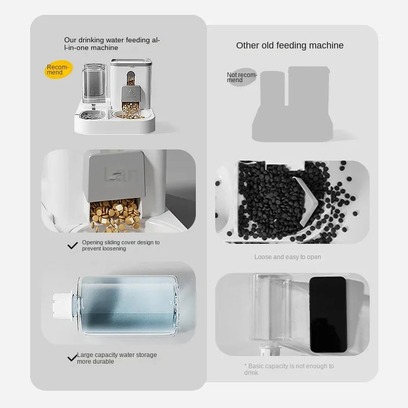 Automatischer 2-in-1 Futterspender & Trinkbrunnen - Animalivo