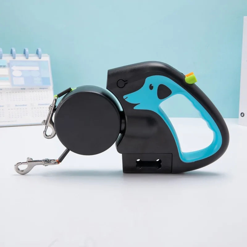 3m LED Doppel-Hundeleine (Anti-Tangle) für Kleine Hunde - Animalivo