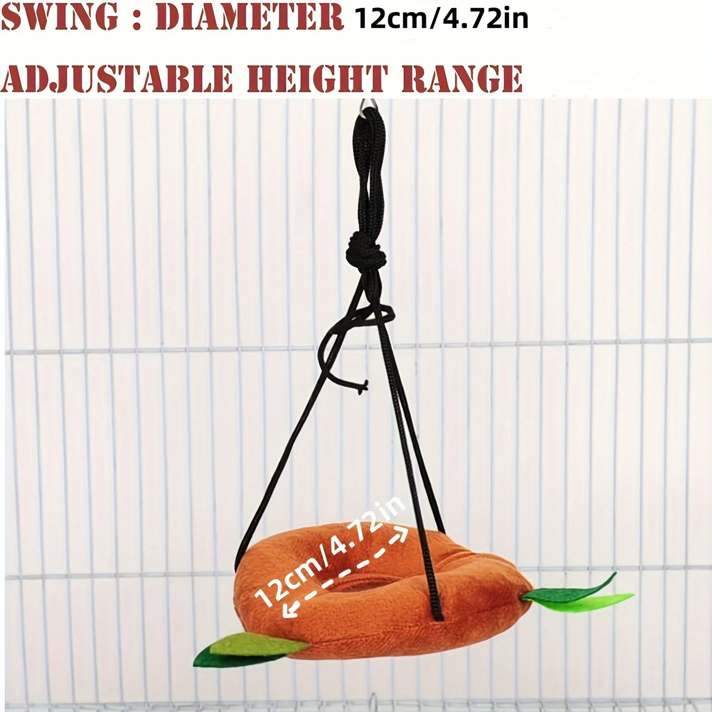 5-teiliges Plüsch-Hängematten-Set für Kleintiere - Animalivo