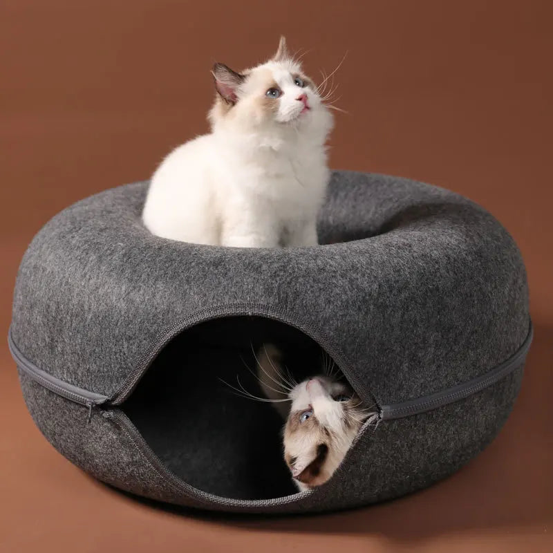 Donut-Katzentunnel & Bett für 2 Katzen - Animalivo