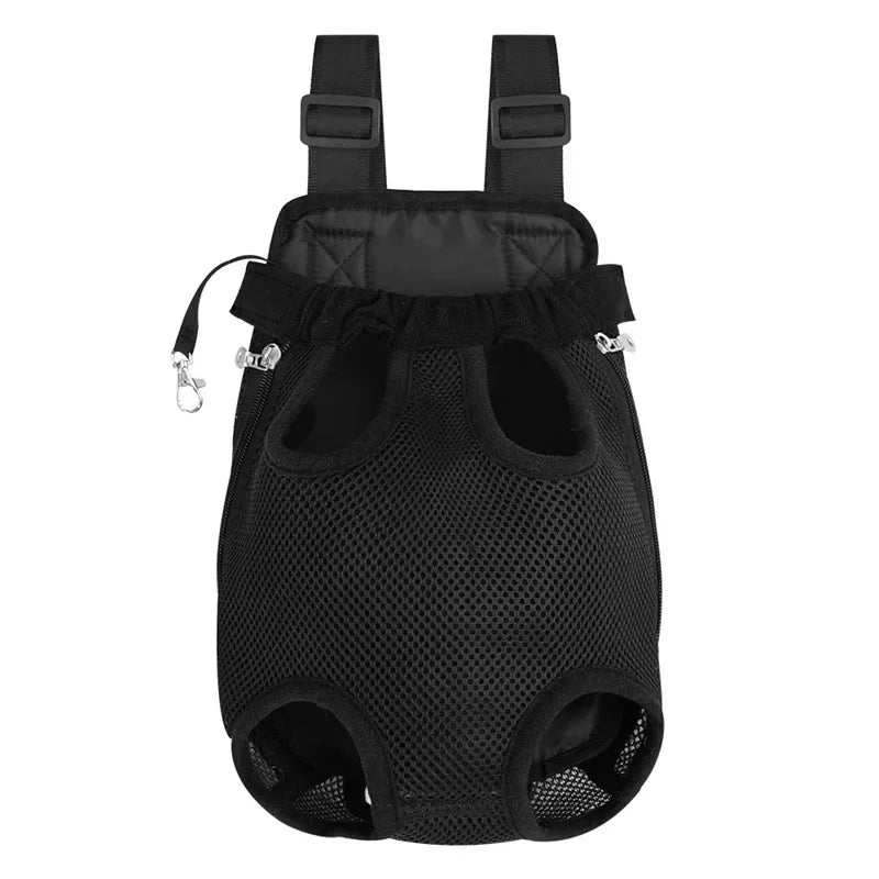 Atmungsaktiver Haustier-Rucksack & Front-Tragetasche (Mesh) - Animalivo